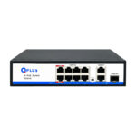 سوئیچ شبکه 11 پورت هیبرید کیوپلاس مدل PL-PH8002G-S1